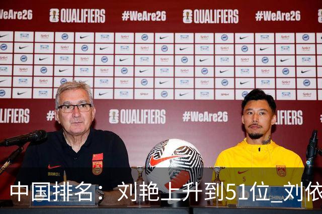 中国排名：刘艳上升到51位 刘依一许赢也攀升